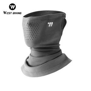WEST BIKING Winter Face Mask Warm Ear-hanging Sports Neck Warmer Scarf Grey - Picture 1 of 21