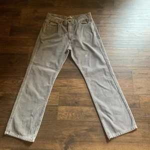 Pantalones de pana LL Bean para hombre talla 32x30 gris algodón ajuste estándar - Imagen 1 de 3