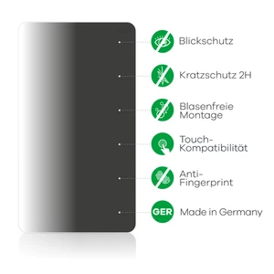 Anti Spy Blickschutz Folie für HP Pavilion 15-eg Schutz Folie Blaulichtfilter - Bild 1 von 6