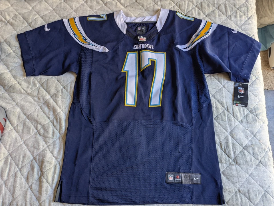 NFL Chargers Football Philip Rivers #17 NIKE On Field Navy Blue Jersey Sz 48 NWT - Image 1 of 3