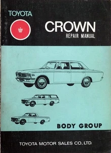 Toyota Crown 1969 1970 1971 carrocería taller manual de reparación original n.º 98001 - Imagen 1 de 4