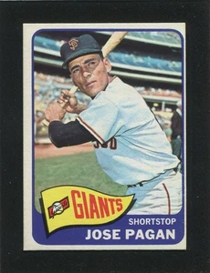#575 JOSE PAGAN, Giants - 1965 Topps: EX-MT, o/c, pack fresh, good gloss 222096e - Picture 1 of 3