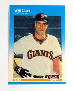 Fleer Glossy Will Clark 1987 #269 Rookie Giants - Imagen 1 de 2