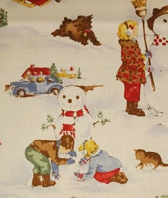 Vintage~ tela Dick & Jane's diciembre - Nicole de Leon Foto 1 de 4