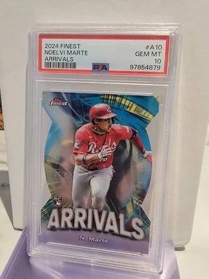 2024 Topps Finest - Arrivals Noelvi Marte #A-10 Refractor (RC) - Image 1 of 2