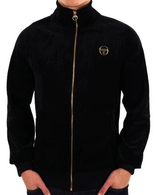 Sergio Tacchini Classic Velour Track Top Black - Image 1 of 4