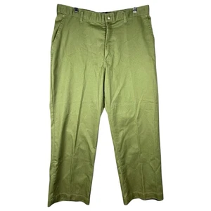 VTG Boy Scouts BSA Pants Mens 36x36 Green Uniform Trouser Utility Outdoor Rustic - Picture 1 of 19