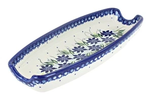 Blue Rose Polish Pottery Sierra Corn on the Cob Dish - Picture 1 of 1