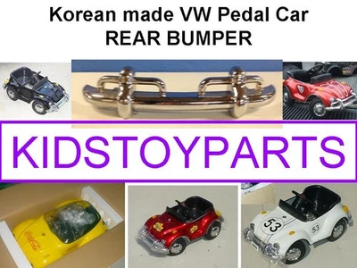 PARAGOLPES TRASERO VINTAGE PARA VW VOLKSWAGEN ESCARABAJO BUG PEDAL COCHE O VERSIÓN ELÉCTRICA Foto 1 de 4