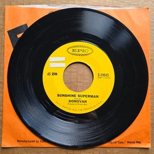DONOVAN Sunshine Superman POP ROCK Epic 45 7" Record Vinyl Records - Picture 1 of 2