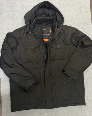 Hawke & Co Outfitters 3-in-1 XL 2XLarge Coat Hooded Jacket Men's Army Green - Image 1 of 4