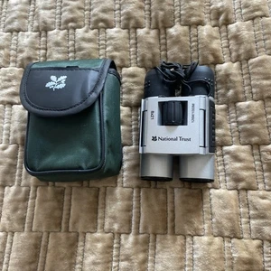 NATIONAL TRUST 8x21 Pocket Binoculars 126M/1000 Plus Cord & Case with Belt Loop - Picture 1 of 8