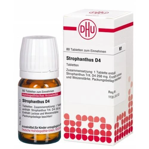 DHU-ARZNEIMITTEL GMBH & CO. KG 3x STROPHANTHUS D 4 Tabletten 80 ST PZN 2106636
