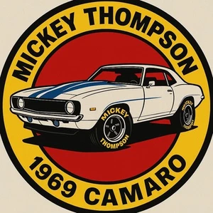 1969 Chevrolet Camaro Mickey Thompson Vintage Style Metal Sign HI GLOSS!! - Picture 1 of 1
