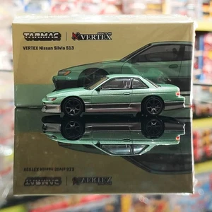 Asfalto 1:64 Vertex Nissan Silvia S13 verde (sin sello) juguetes de coche fundido a presión - Imagen 1 de 4