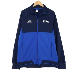 Vintage adidas Chaqueta De Entrenamiento 3 Tiras Cremallera Azul Xv7 Talla L - Imagen 1 de 9