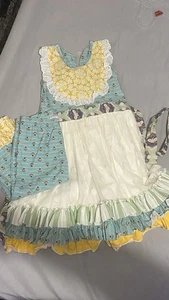 Giggle Moon Mädchen Größe 7 Tank Rock Outfit 2-teiliges Set Herbst Boho - Bild 1 von 13