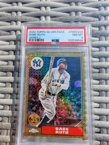 2022 Topps series Two Silver Pack Babe Ruth NEAR MINT PSA 8 - Picture 1 of 2
