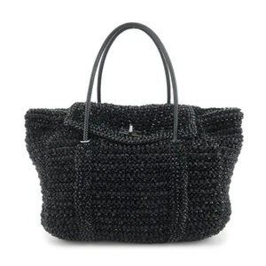 ANTEPRIMA LUCCHETTO Turn Lock Logo PVC Nylon Tote Bag Wire Bag Auth Used F/S - Picture 1 of 24