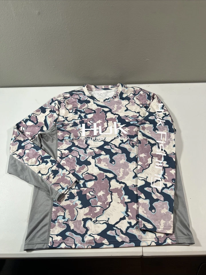 Camisa de pesca de manga larga Huk Performance para hombre talla M Foto 1 de 4