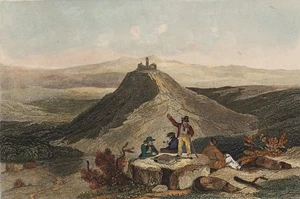 WINKLES (*1801) nach VERHAS (*1811), Romantische Ansicht des Schloss Olbrück, Ss - Bild 1 von 5