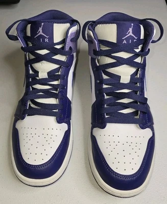 Nike Men's Air Jordan 1 Mid Sneaker Sky J Purple Sneakers Mens Size US 9.5 - Image 1 of 4