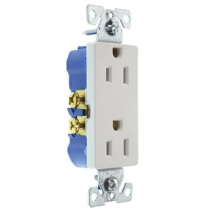 EATON COOPER 1107W-SP-L TOMA RECEPTÁCULO DECORADOR, NO TR, 15A, 120V, BLANCO - Imagen 1 de 3