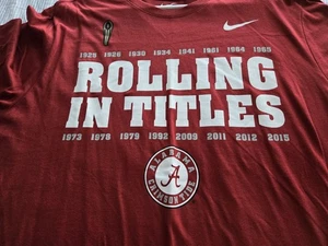 Alabama Crimson Tide 2015 National Champions Mens XL Shirt - Picture 1 of 3