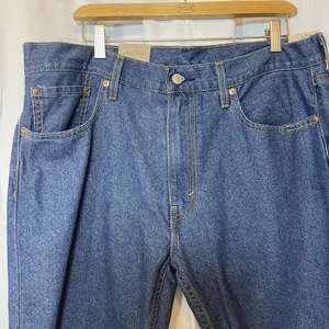 Jeans Levis 502 Taper Uomo 36x30 Blu Eco Ease Pantaloni Denim Vestibilità Regolare Nuovi - Foto 1 di 6