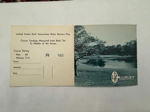 ROCKVILLE LINKS, ROCKVILLE CENTRE, NY LONG ISLAND GOLF SCORECARD-1960's - Picture 1 of 2