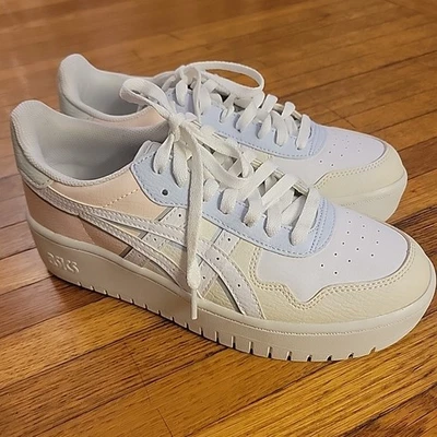 Zapatillas Mujer ASICS Japón S PF Talla 7 Blanco, Rosa, Azul Foto 1 de 4