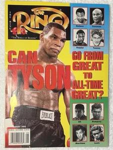 THE RING MAGAZINE "CAN TYSON GO FROM GREAT TO ALL-TIME GREAT?" AUGUST 1995 - Imagen 1 de 16