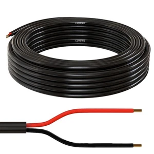 10m FLRYY Fahrzeugleitung 2x0,75mm² rund Kabel KFZ Anhängerkabel Niedervolt - Picture 1 of 5