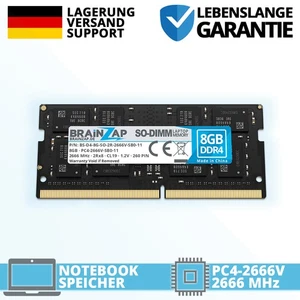 8GB DDR4 RAM PC4-2666V-SB0-11 2666 MHz SO-DIMM 2Rx8 1.2V CL19 Notebook Laptop - Bild 1 von 1