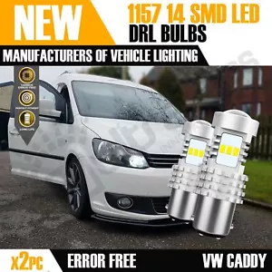 2x P21W BAY15d LED Lamp Bulb Daytime Running Light DRL Xenon White 100% No Error - Picture 1 of 7