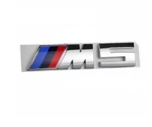 Insignia maletero portón trasero BMW M5 en cromo. 26mm de alto. nuevo - Imagen 1 de 4
