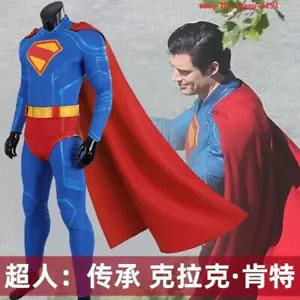 Costume Superman Cosplay Outfit Tuta Legacy Clark Kent Costume Halloween Zentai - Foto 1 di 27