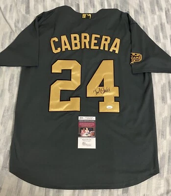 Miguel Cabrera Signed 2022 All Star Game Jersey Tigers Autographed JSA COA - Image 1 of 4