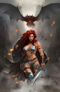 RED SONJA #12 - COVER KATYA SINYUKHINA ESCLUSIVA SDCC 2024 +COA LTD 400 quasi nuovo+ - Foto 1 di 6