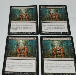 Tarjeta mágica: 4x Mind Rot, brujería común negra - Imagen 1 de 2