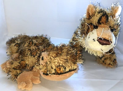 Set of 2 Ganz 13" Webkinz Leopard and Lizard NO Codes - Image 1 of 4