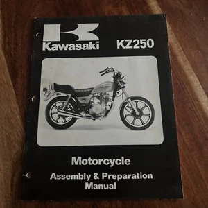 GENUINE KAWASAKI KZ250 Motorcycle Assembly & Preparation Manual - Picture 1 of 2