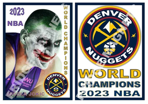 Nikola Jokic Jamal Murray Denver Nuggets Magnet NBA Champions 2023 Finals Champs Cover