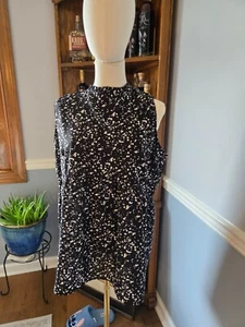 Coco + Carmen Halter Tank Size L/XL Splatter Paint Print - Picture 1 of 3