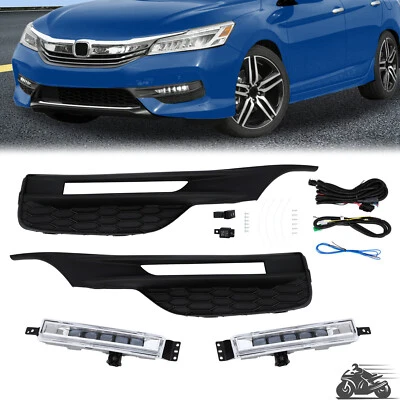 Luces antiniebla LED con cable + juego de interruptores 16 17 para Honda Accord 2016 2017 sedán Foto 1 de 4