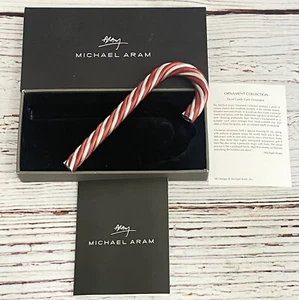 Michael Aram Bastón de Caramelo de Metal Retorcido Adorno de Navidad con Caja Abierta Original - Imagen 1 de 8