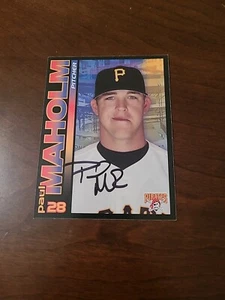 Nice Paul Maholm Signed 3.5x5" Pittsburgh Pirates Team Issue Card - Picture 1 of 2