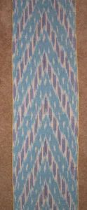 11 Yard HAND MADE UZBEK Natural 100% COTTON IKAT FABRIC # 8951 - Picture 1 of 4