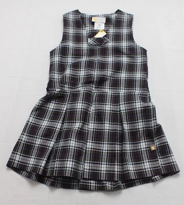 Vestido recto plisado estampado a cuadros Patricia Dennis para niña BE5 azul talla G6 nuevo con etiquetas Foto 1 de 3