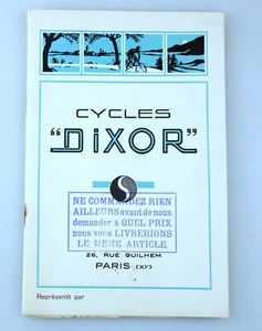 Katalog DIXOR Cycles Fahrräder PARIS um 1920 Bicyclette Kinderwagen Waffen - Bild 1 von 12